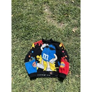 Vintage JH Design Jacket M&M Nascar Racing Jacket Kids XL 90s Y2K Mens Medium